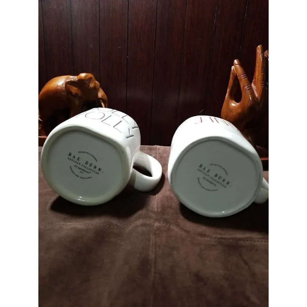 Rae Dunn Holly Jolly and Jingle Mug Cup